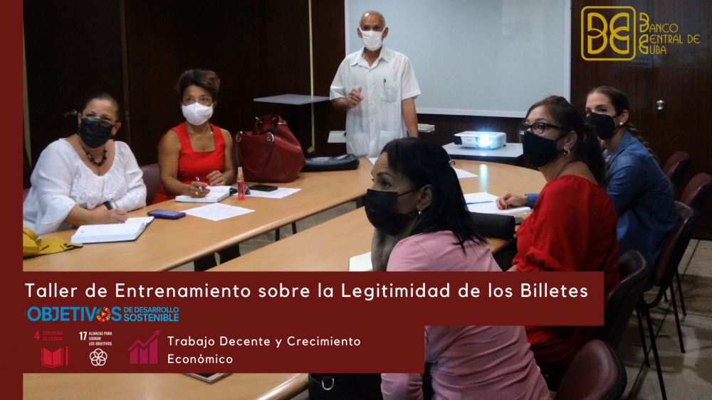 Imagen relacionada con la noticia :Taller de Entrenamiento sobre la Legitimidad de los Billetes